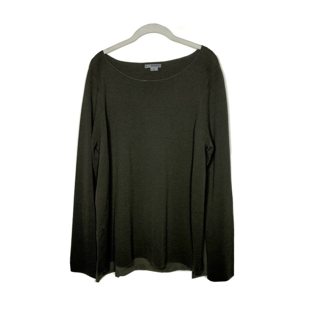 VINCE Olive Green Pullover Sweater Sz XL
